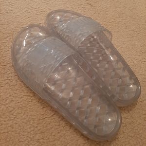 Puma Fenty Jelly Slides By Rhianna White/Clear